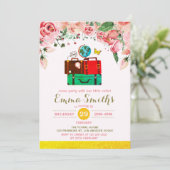  Avontuur Wereld Reizen Rustieke Verjaardag Kaart (Staand voorkant)