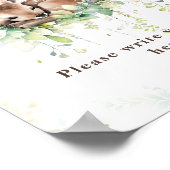 Avontuur Woodland Baby Jongen Douche Aangepast tek Poster (Hoek)