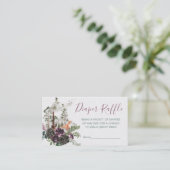 Avontuur Woodland berg bos Luier Raffle Visitekaartje (Staand voorkant)