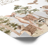 Avontuur Woodland Dieren Late Night Luiers Poster (Hoek)