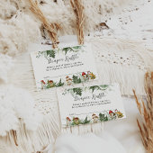 Avontuur Woodland Mushroom Baby Jongen Douche Informatiekaartje