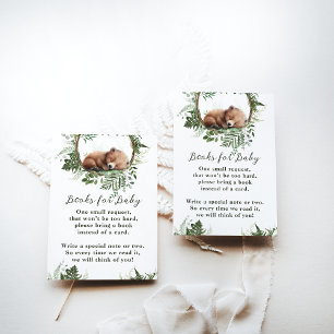 Avontuur Woodland Mushroom Fern Baby Jongen Douche Informatiekaartje