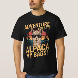 Avontuur, zeg je? Alpaca Mijn Tassen  Grappig T-shirt