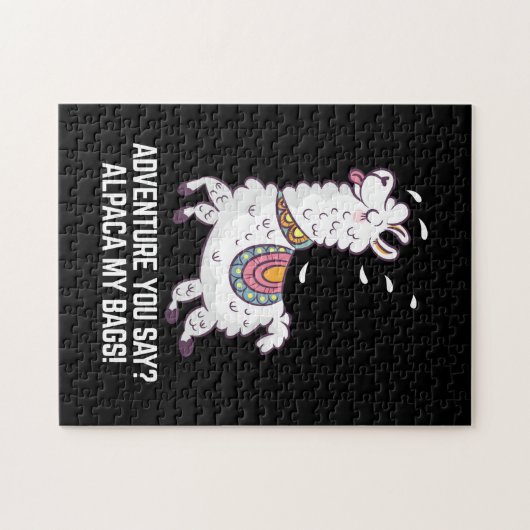Avontuur zeg je? Alpaca My Bags Legpuzzel (Horizontaal)