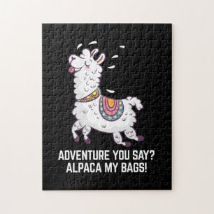 Avontuur zeg je? Alpaca My Bags Legpuzzel