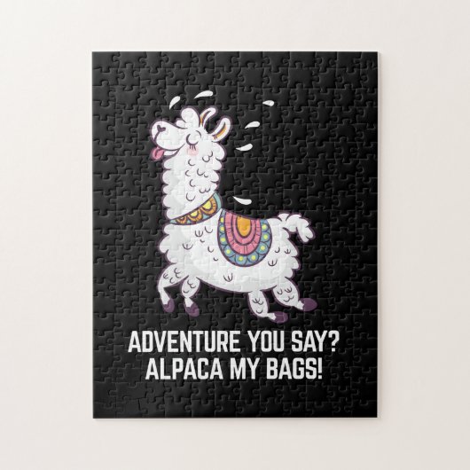 Avontuur zeg je? Alpaca My Bags Legpuzzel (Verticaal)