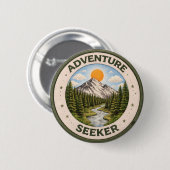 Avontuur Zoeker Ronde Button 5,7 Cm (Voorkant /achterkant)