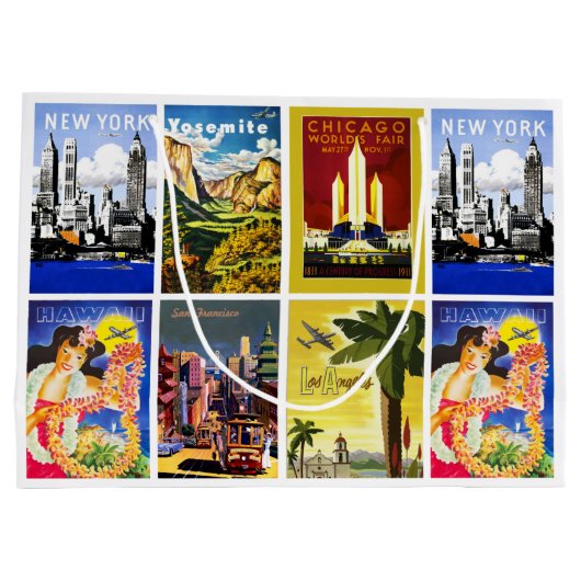 avontuurcollage voor Revel America Groot Cadeauzakje (Achterkant)