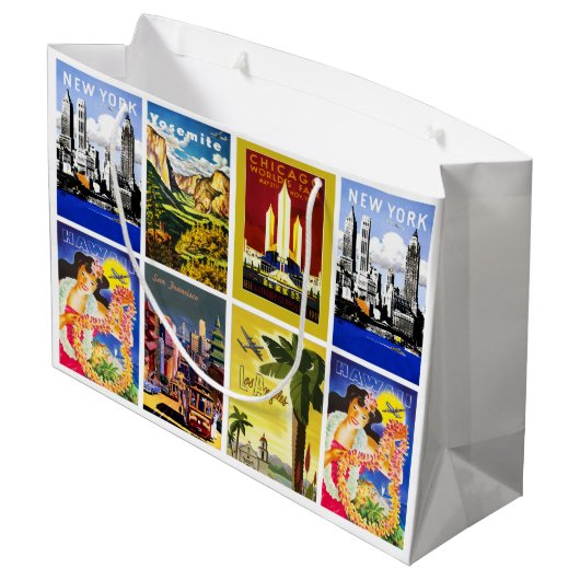 avontuurcollage voor Revel America Groot Cadeauzakje (Achterkant Gekanteld)