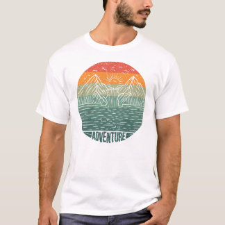 Avontuurlijk bergmeer t-shirt