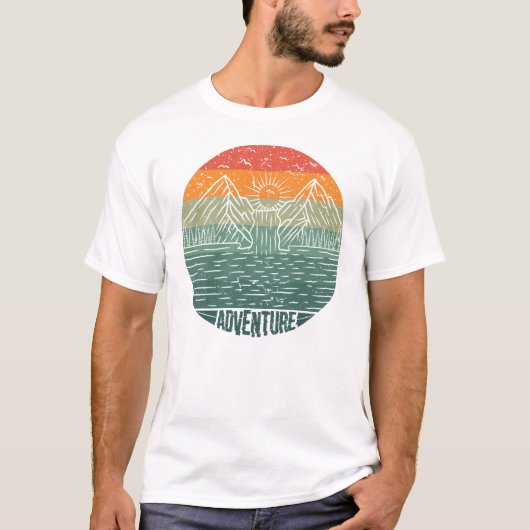 Avontuurlijk bergmeer t-shirt (Voorkant)