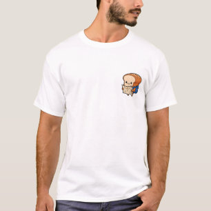 Avontuurlijk Cartonbrood Karakter T-shirt
