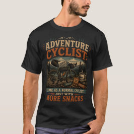 Avontuurlijk fietsen t-shirt