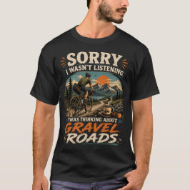 Avontuurlijk fietsen t-shirt