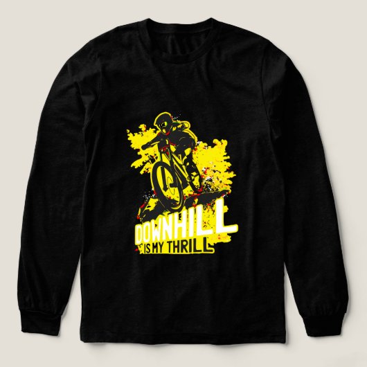 avontuurlijk fietsen Tri-Blend shirt (Voorkant)