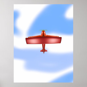 Avontuurlijk Flying Red Uproar Poster