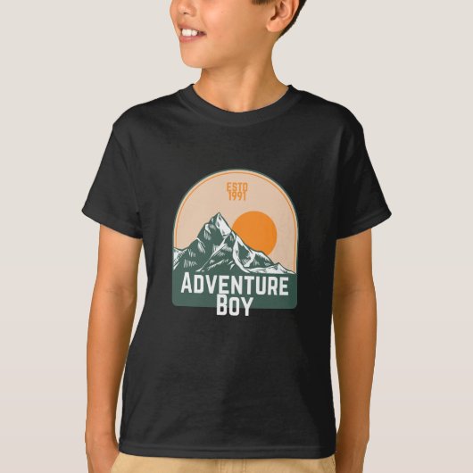 Avontuurlijk Jongen T-shirt (Voorkant)