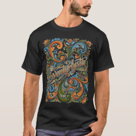 Avontuurlijk: Noorse Rosemaling Volks Kunst Klas T-shirt