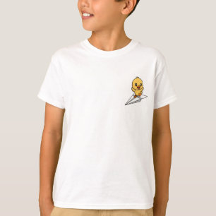 Avontuurlijk Papieren Vliegtuig Eendje Kinderen T-shirt