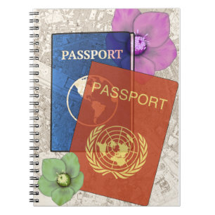 Avontuurlijk reispaspoort notitieboek