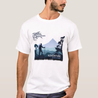 Avontuurlijk wandelen, avontuur in elke stap t-shirt