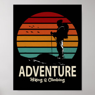 Avontuurlijk Wandelen En Klimmen Poster