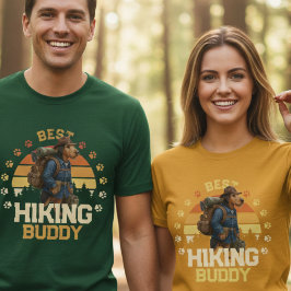 Avontuurlijke Airedale Wandelaar Wilderness Verken T-shirt
