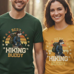 Avontuurlijke Akita Wandelaar Wilderness Verkenner T-shirt