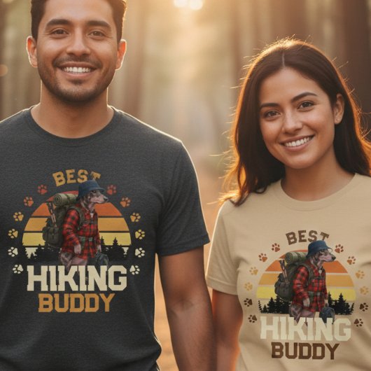 Avontuurlijke Amerikaanse Naakthond Wandelaar  T-shirt