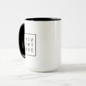 Avontuurlijke belettering - Modern minimalistisch Mok (Voorkant links)