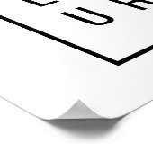Avontuurlijke belettering - Modern minimalistisch  Poster (Hoek)