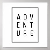 Avontuurlijke belettering - Modern minimalistisch  Poster (Voorkant)