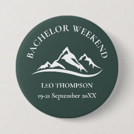 Avontuurlijke Berg Bachelor Weekend Ronde Button 4,0 Cm