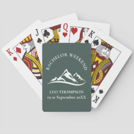 Avontuurlijke Berg Bruiloftsweekend voor Ongehuwde Pokerkaarten