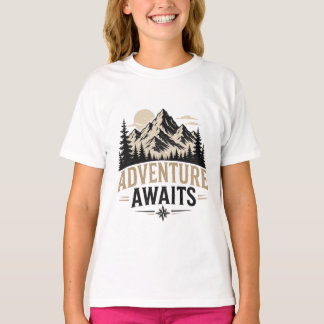 Avontuurlijke berg natuur outdoor grafische T-shir T-shirt