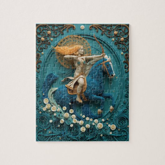 Avontuurlijke Boogschutter Sagittarius - Paper Qui Legpuzzel (Verticaal)