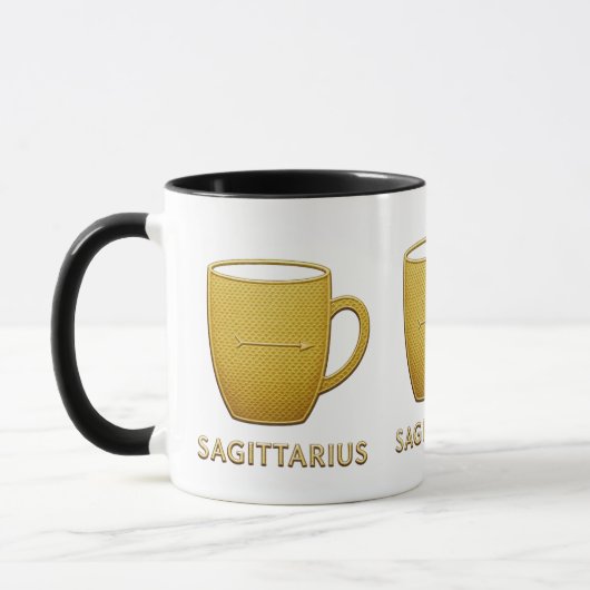 Avontuurlijke Boogschutter Zodiac Tasse Mok (Links)