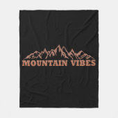 Avontuurlijke buitenbergvibes fleece deken (Voorkant)