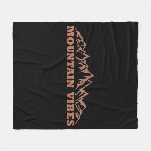 Avontuurlijke buitenbergvibes fleece deken (Voorkant (Horizontaal))