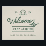 Avontuurlijke Camp Bachelorette Party Perfect Poster<br><div class="desc">Maak van uw vrijgezellenfeest een onvergetelijk buitenavontuur met ons Camp Bachelorette poster. Gemaakt met de perfecte mix van rustieke charme en wildernis-geïnspireerd ontwerp, dit wandtapijt zet de scène voor een ongelooflijke kamp-thema viering. Of u nu een glamping uitje plant, een bergretraite of een gezellige huttenbijeenkomst, ons wandtapijt brengt de essentie...</div>