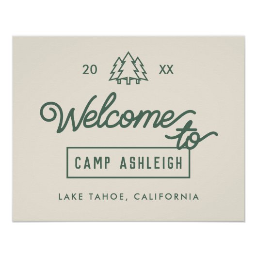 Avontuurlijke Camp Bachelorette Party Perfect Poster (Voorkant)