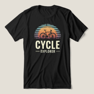 Avontuurlijke Cycle Lover Quote "Cycle explorer" Tri-Blend Shirt