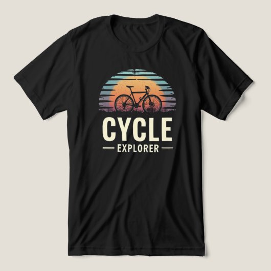 Avontuurlijke Cycle Lover Quote "Cycle explorer" Tri-Blend Shirt (Design voorkant)
