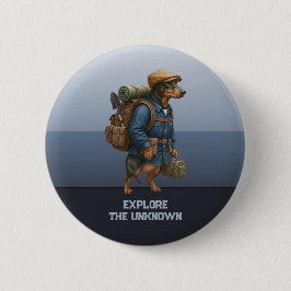 Avontuurlijke Das Shiker Thuis Is Waar Mijn Meute  Ronde Button 5,7 Cm
