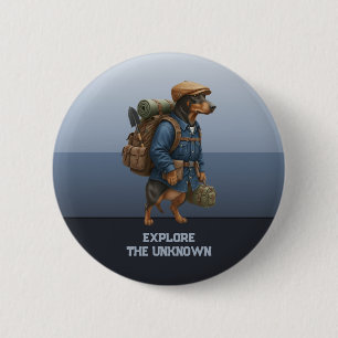 Avontuurlijke Das Shiker Thuis Is Waar Mijn Meute Ronde Button 5,7 Cm