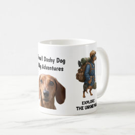 Avontuurlijke Das Shirt Thuis is Waar Mijn Meute I Koffiemok