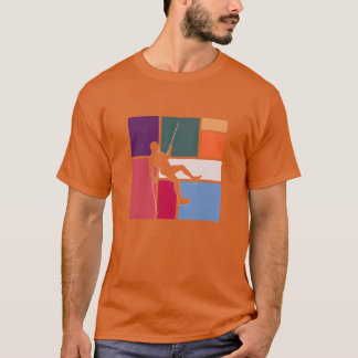 Avontuurlijke familierotsklimmen vintage t-shirt