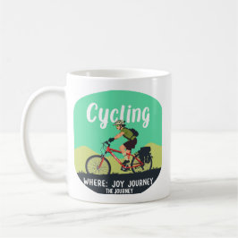 Avontuurlijke fietser "Joy Journey"  Koffiemok