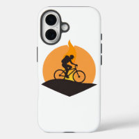 Avontuurlijke fietser: Sunrise Journey Silhouette