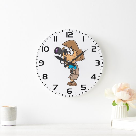 Avontuurlijke Fotograaf Jongen met Camera Grote Klok